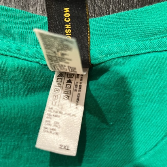 OAK By Oaklandish Green w/Yellow OAK Print T-Shirt Sized Men’s 2XL - Picture 7 of 8